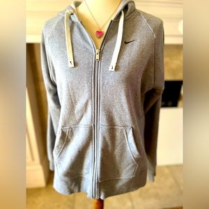 Nike Women's Get Fit Grey Full-Zip Training Hoodie Sizes S